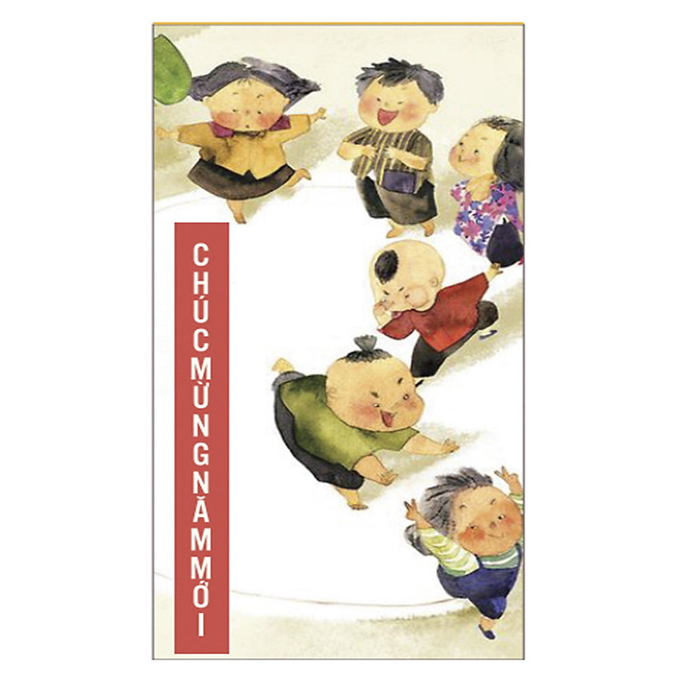 Combo 10 lì xì em bé vui đùa ngày xuân