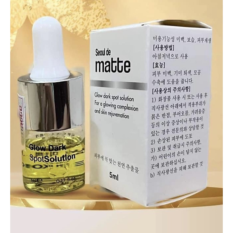 Serum nước thần dưỡng da căng bóng Glow dark Seoul de matte