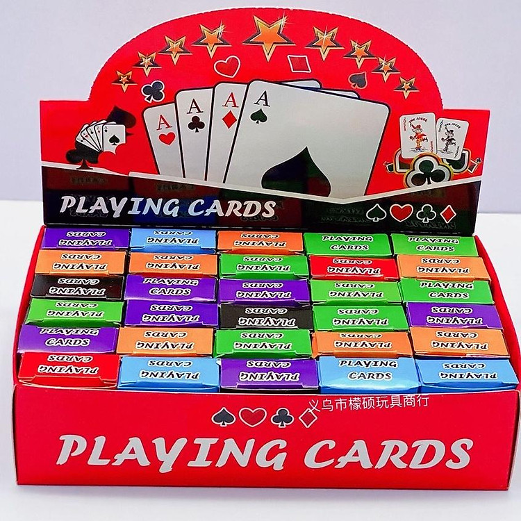 (SẴN VN) Bộ bài tây Poker Mini, tú lơ khơ mini, bài nhỏ kích thước 1/3 lòng bàn tay