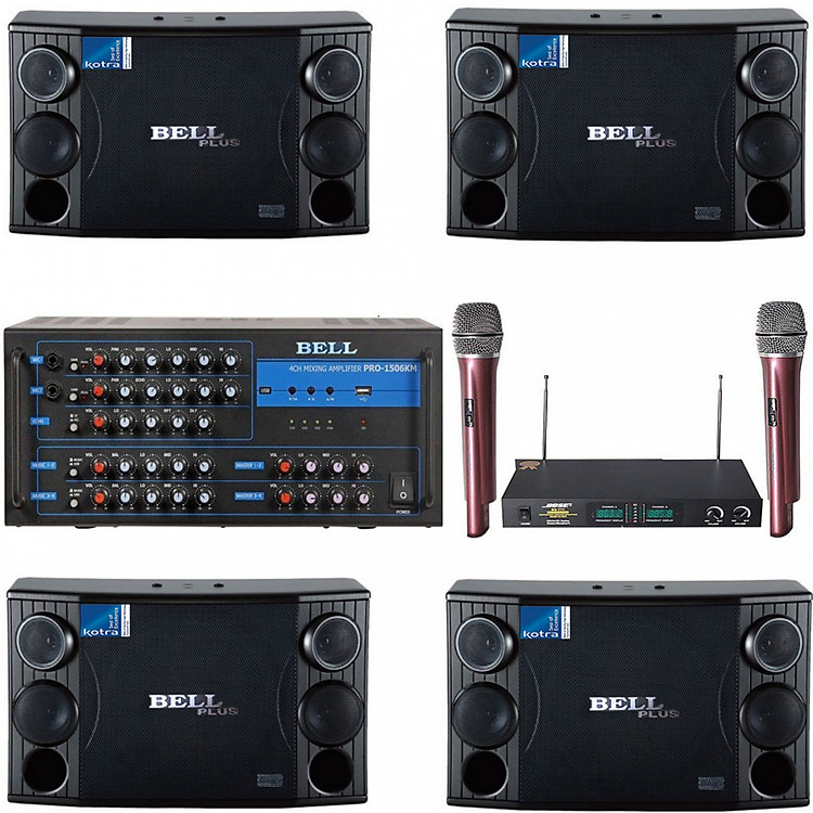 Dàn 4 loa karaoke gia đình PRO 1506KM BellPlus - Hàng chính hãng