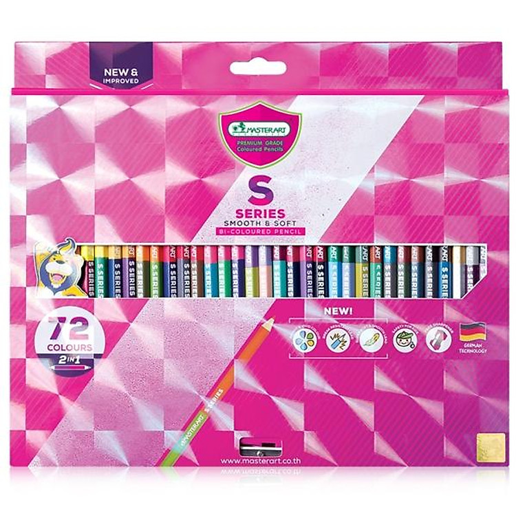 Hộp Bút Chì 2 Đầu 72 Màu Masterart