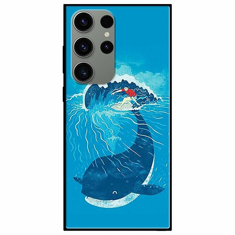 Ốp lưng dành cho Samsung S23 - S23 Plus - S23 Ultra - A34 5G - A54 5G mẫu Ván Cá Voi