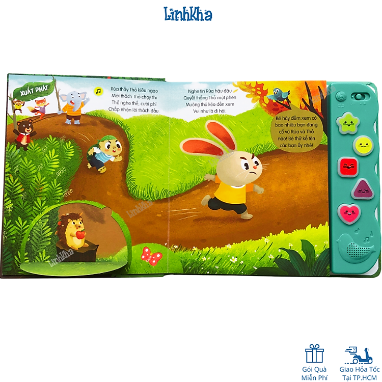 Âm Thanh Thỏ Và Rùa - Cho Bé 0-6 Tuổi - Ảnh 4