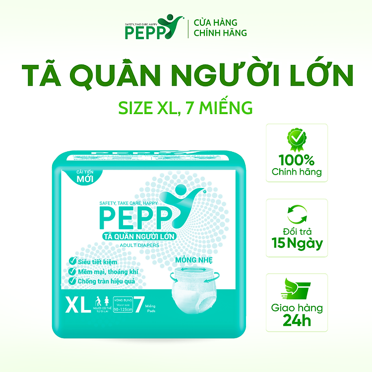 Mua tại Lazada: Tã/Bỉm Quần Người Lớn Peppy Siêu Mỏng Chính hãng, giá tốt