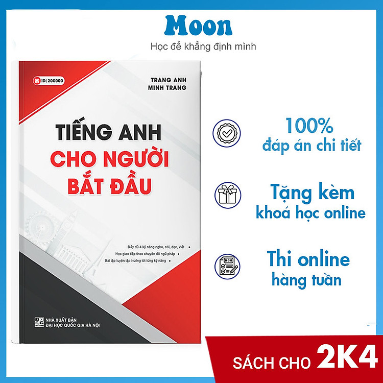 Sách ID Tiếng Anh cho người mới bắt đầu - người mới mất gốc Cô Trang Anh