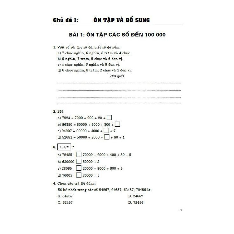 Vở Bài Tập Nâng Cao Toán Lớp 4 - Bám Sát SGK Kết Nối Tri Thức Với Cuộc Sống (Tập 2) - Ảnh 7