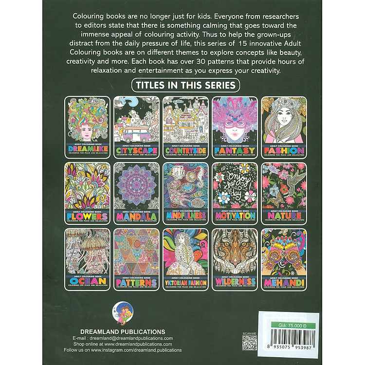 Nature - Adults Colouring Book (Thiên Nhiên) - Ảnh 2