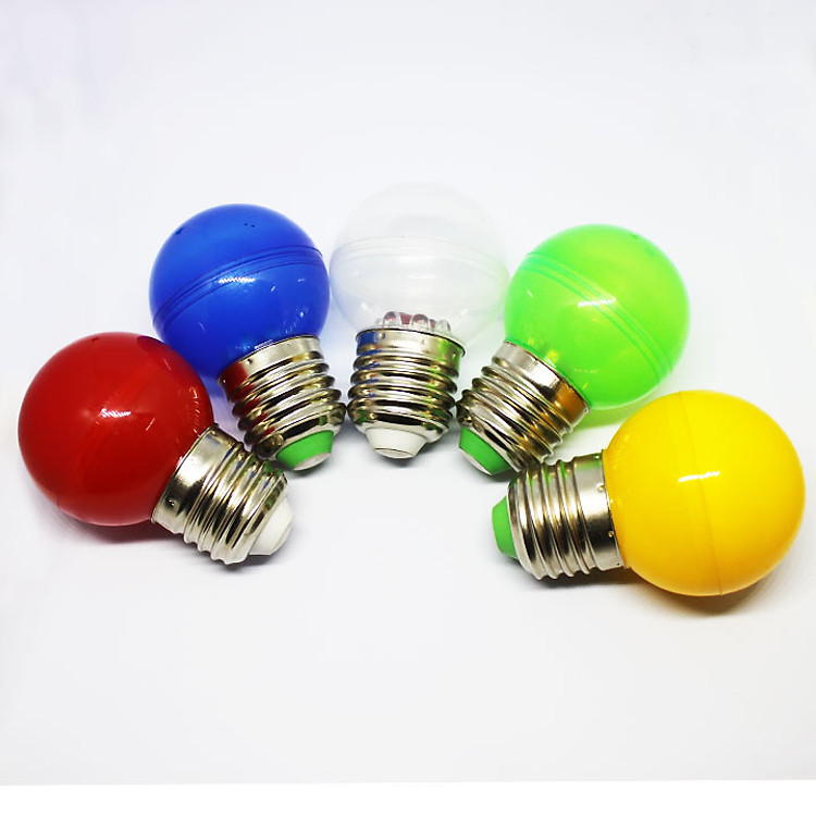 BỘ 4 BÓNG LED TRÁI CHANH TIẾT KIỆM ĐIỆN (1W) ĐUÔI VẶN E27-220V có 5 màu.