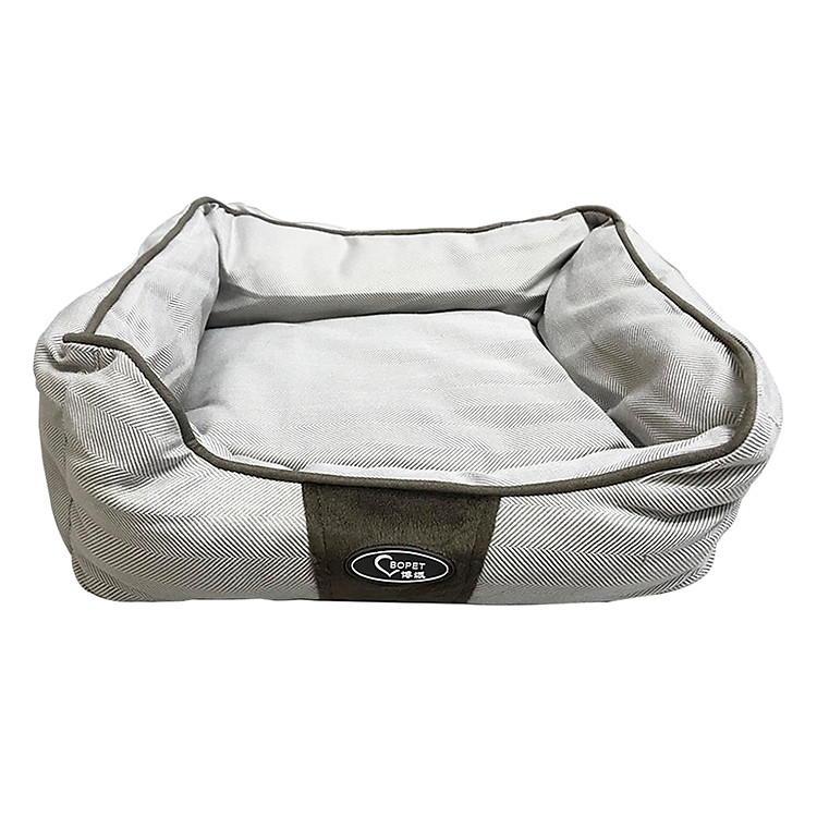 Đệm Chữ Nhật Cho Chó Mèo BOPET Ghi Xám - Kún Miu (40 x 35 x 12cm)
