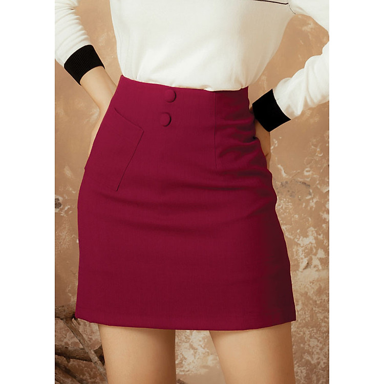 Chân Váy Mini Túi Lệch Gumac CV12944