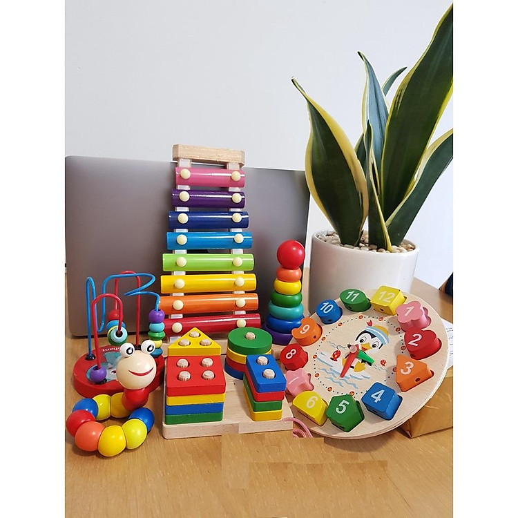 Combo 6 Món Đồ Chơi Gỗ Học Tập Chính hãng Ưu đãi - Hình ảnh 3