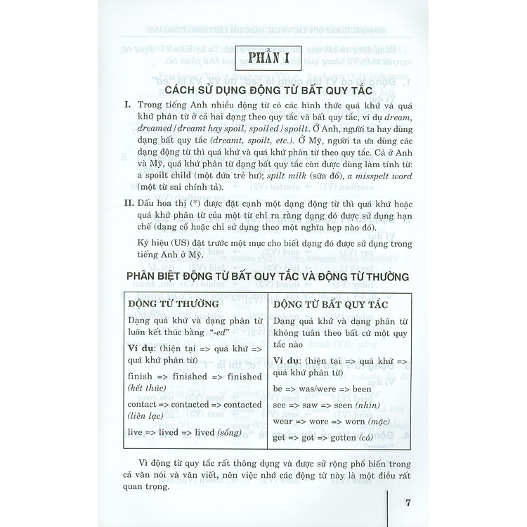 Luyện Trí Nhớ 360 Động Từ Bất Quy Tắc Và Các Dạng Bài Tập Trong Tiếng Anh - Ảnh 4