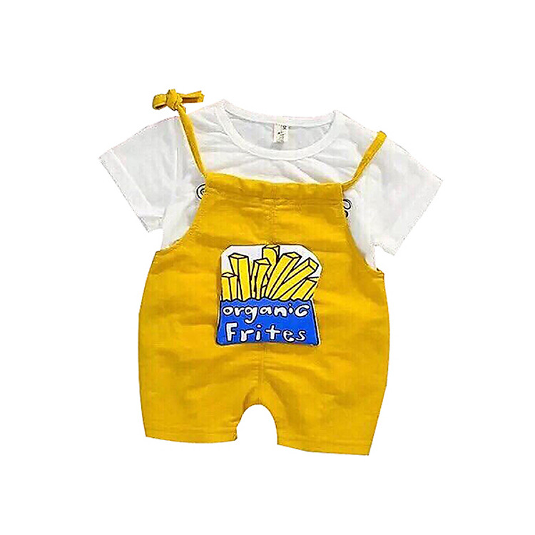 Bộ Yếm Hình Khoai Vàng Cho Bé - Chất Cotton