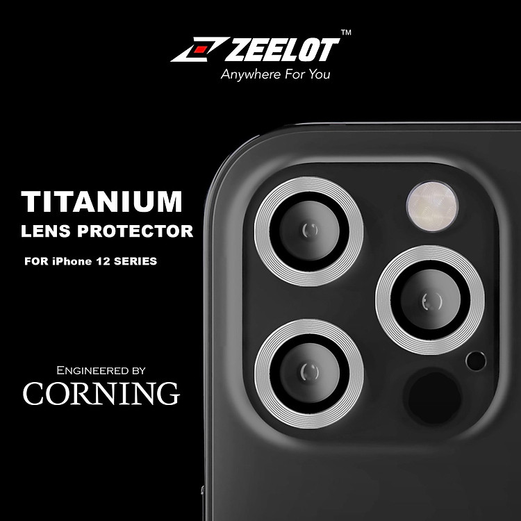 Kính Cường Lực dán Camera Lens Zeelot iPhone 12 Pro Max / 12Pro / 12 / 12Mini / 11- Hàng Chính hãng