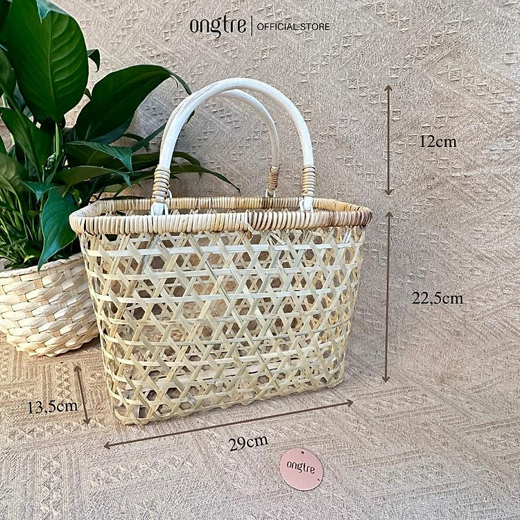 Giỏ Mây Tre Đựng Quà Tết (Size bé) - Ảnh 6