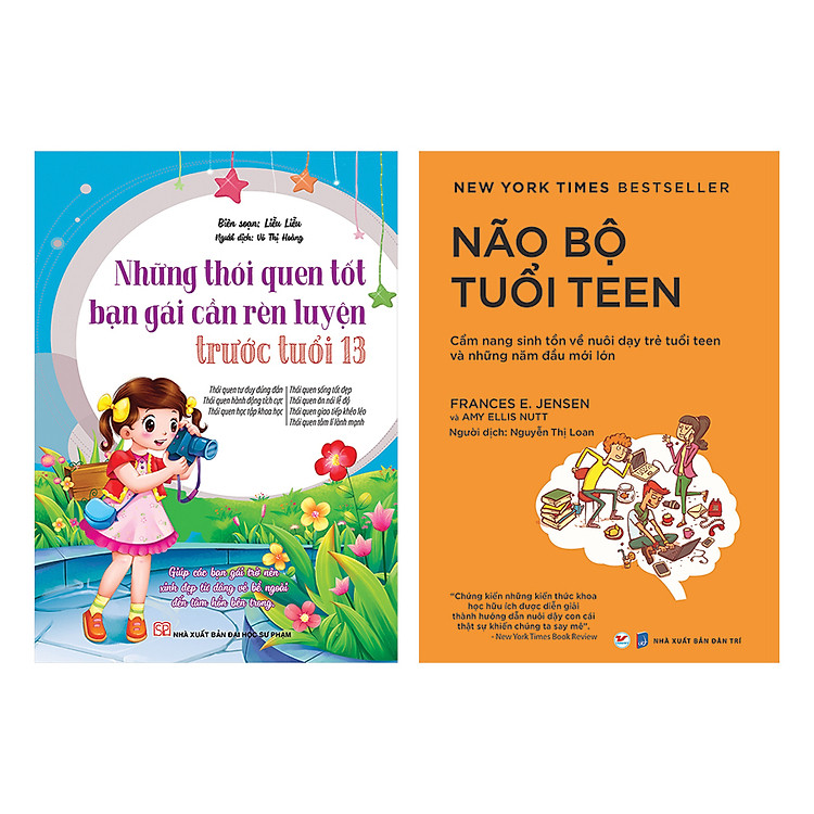 Combo Những Thói Quen Tốt Bạn Gái Cần Rèn Luyện Trước Tuổi 13+ Não Bộ Tuổi Teen ( 2 Cuốn)