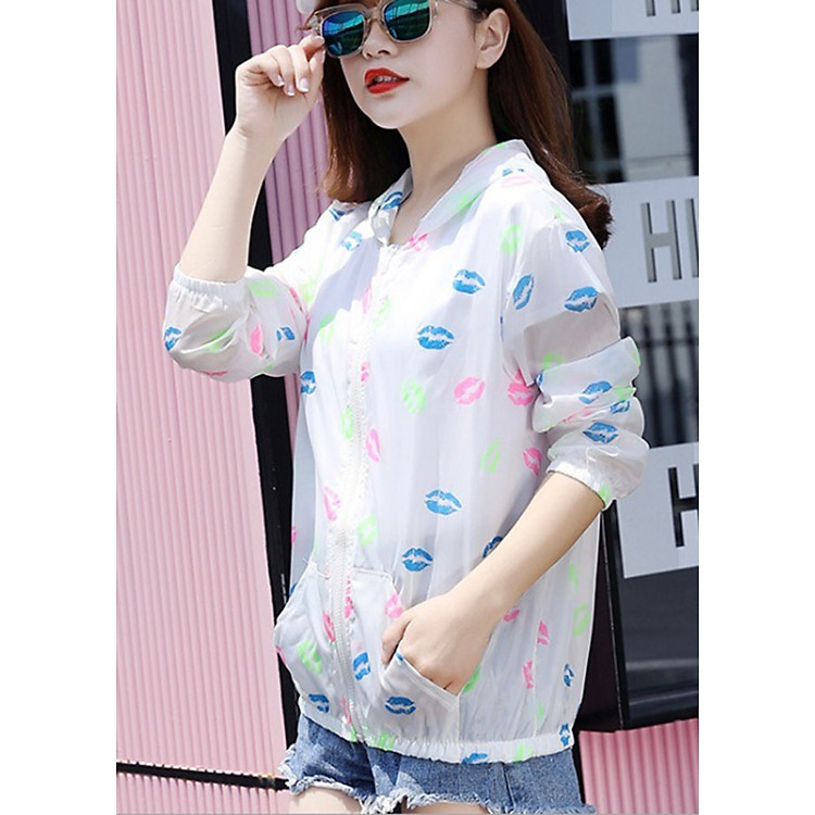 Áo gió hè thu chống nắng chất đẹp xì tin - Môi xinh