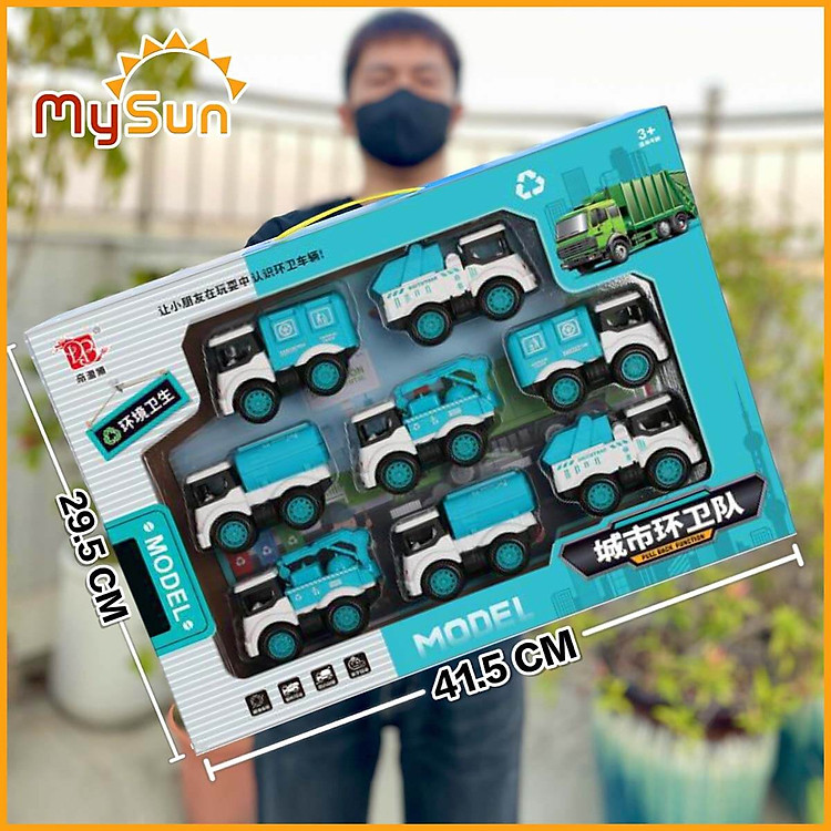 Mua tại Tiki: Mua Xe chở rác mini đồ chơi MySun Chính hãng Tiết kiệm