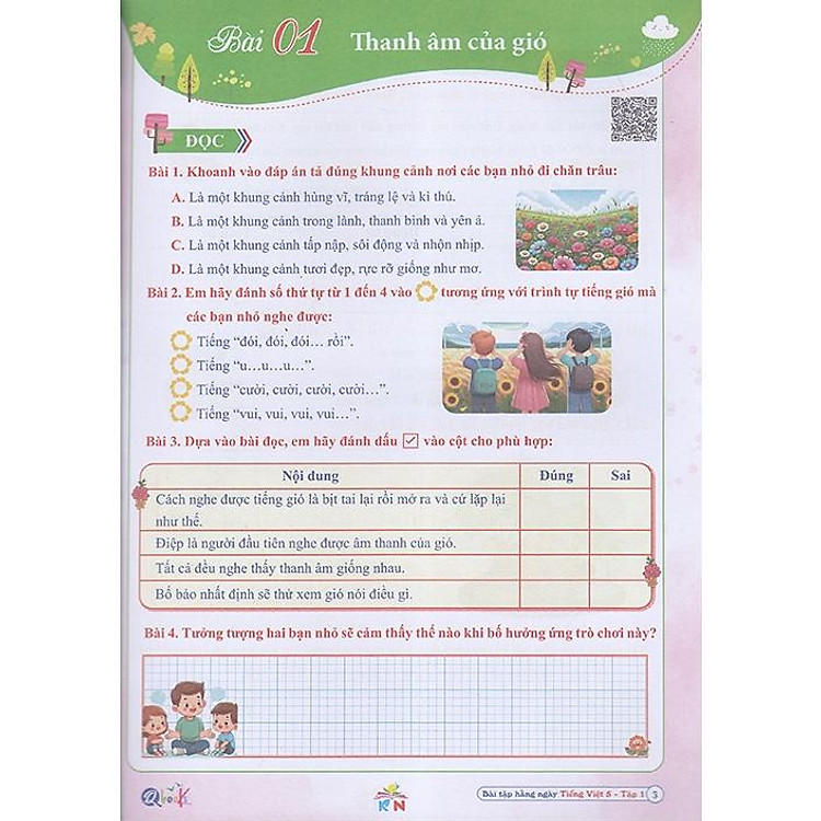 Bài Tập Hằng Ngày Tiếng Việt 5 (Tập 1) - Ảnh 3