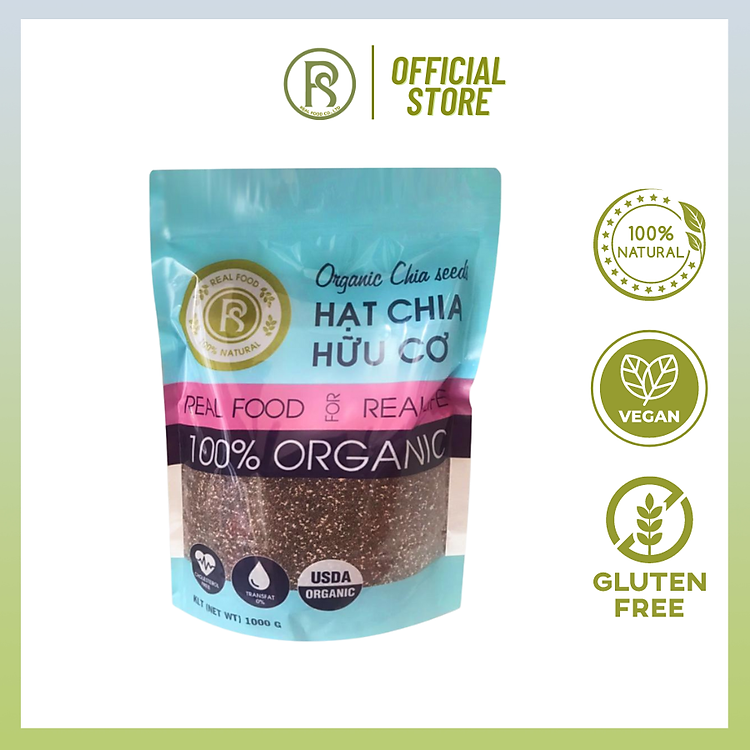 1kg Hạt chia hữu cơ Real Food (organic chia seeds)