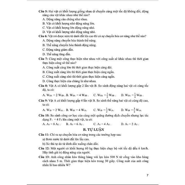 Tuyển Tập Đề Kiểm Tra Định Kì Khoa Học Tự Nhiên Lớp 9 - Ảnh 6