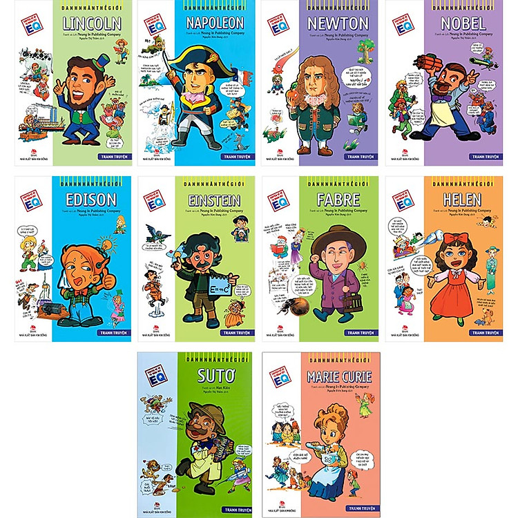 Sách Danh Nhân Thế Giới - Trọn bộ 10 Cuốn
