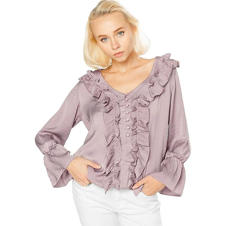 Áo kiểu nữ nhún bèo