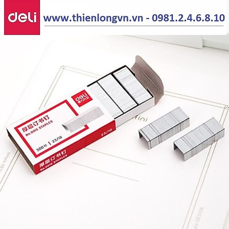 Bộ Ghim Dập Deli E0015 (10 hộp) - Ảnh 6