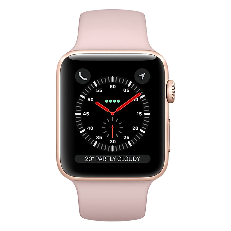 Đồng Hồ Thông Minh Apple Watch Series 3 GPS Gold Aluminium Case With Pink Sand Sport Band VN/A - Hàng Chính Hãng