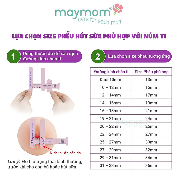 Thước Đo Ti Mama’s Choice - Chọn Size Phễu Đảm bảo Giá tốt - Hình ảnh 3