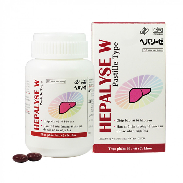 Thực phẩm chức năng Hepalyse W Pastille Type (hộp 30 viên)