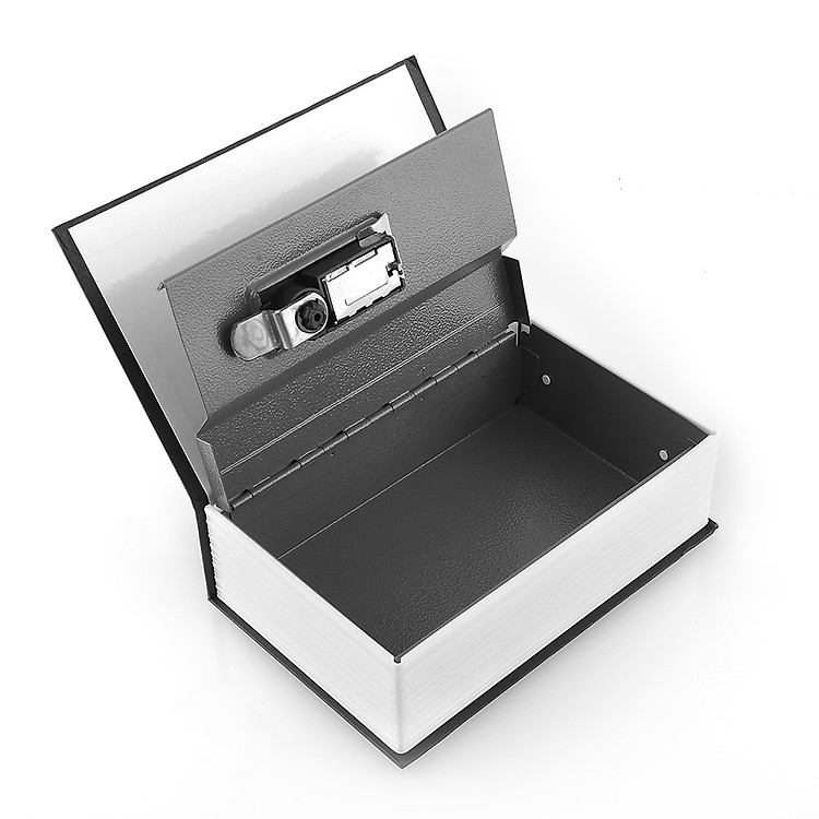 Hộp Đựng Tiền Bí Mật Dạng Từ Điển Làm Bằng Thép Đen