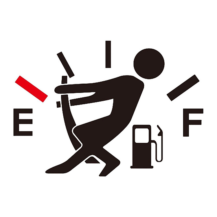 Funny Car Stickers Car Fuel Tank Cap Stickers for Cars Decoration Black