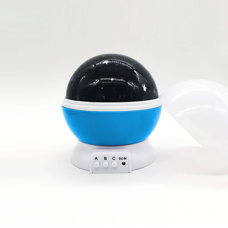 Đèn ngủ xoay tròn chiếu sao, trăng 12V
