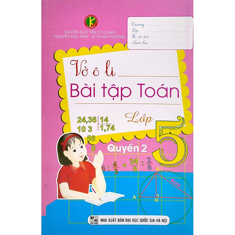 Vở Ô Li Bài Tập Toán 5 - Quyển 2 (2019) - Ảnh 7