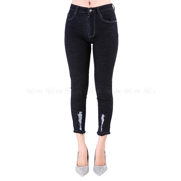 Quần Jeans Tưa Rách Gấu VQJ01 Vanass