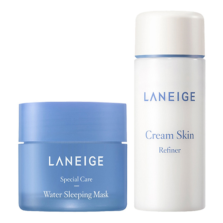 Mặt Nạ Ngủ Dưỡng Ẩm Laneige Water Sleeping Mask Miniature (25ml) - Tặng Nước Cân Bằng Dưỡng Ẩm Cream Skin Refiner (50ml)