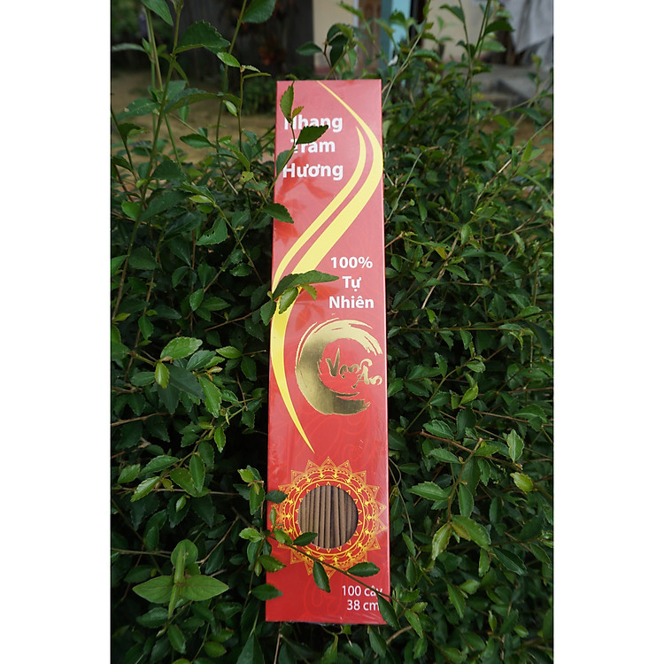 Nhang Trầm hương nguyên chất 100 cây 38cm