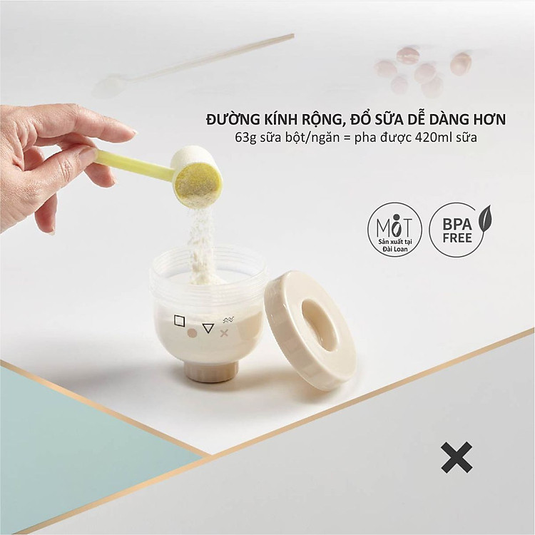 Hộp Chia Sữa 3 Ngăn KU-PLUS Chính hãng Giá rẻ - Hình ảnh 3