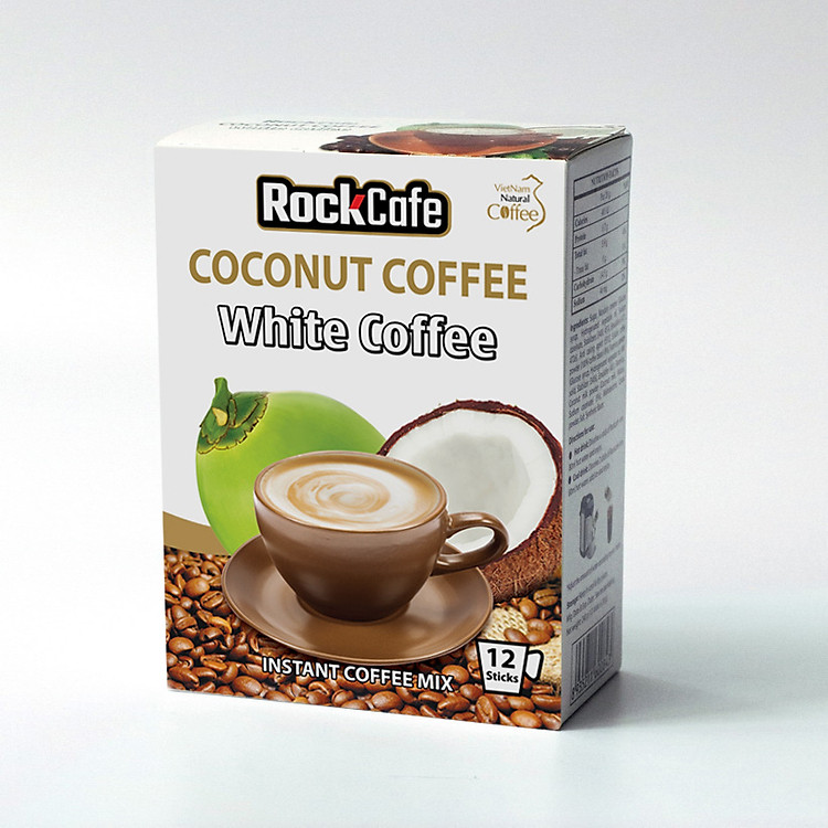 Cà phê dừa ROCKCAFE (Hộp 12 gói)