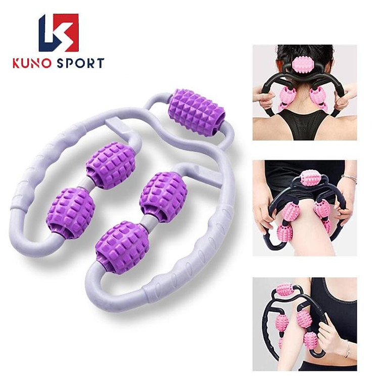 Con lăn massage KUNOSPORT giúp bắp chân tay thon gọn giãn cơ tập yoga,mát xa vai cổ nam nữ tiện lợi dụng cụ mát xa cao cấp