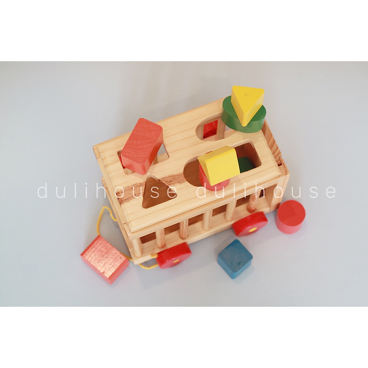Đồ chơi gỗ Dulihouse Xe cũi thả Chính hãng Ưu đãi - Hình ảnh 5