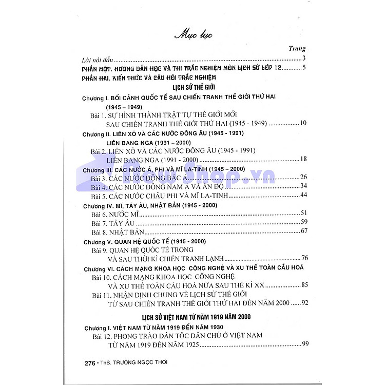 Phương Pháp Trắc Nghiệm Môn Lịch Sử - Ảnh 2