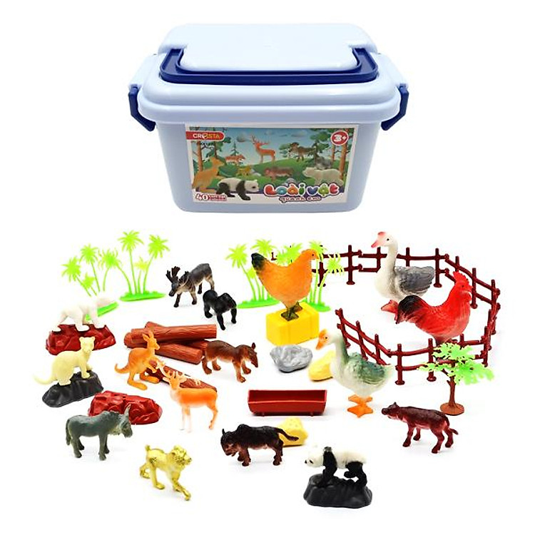 Mua Set 40 Đồ Chơi Mô Hình Động Vật Chính hãng Giá tốt