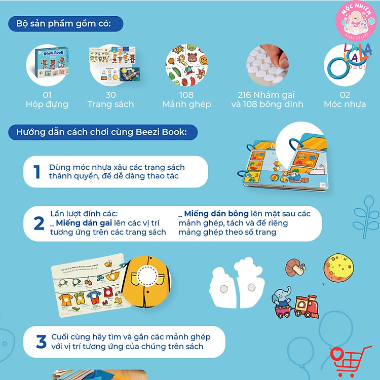 Mua Học liệu Busy Book cho bé Lalala Chính hãng Giá tốt - Hình ảnh 5