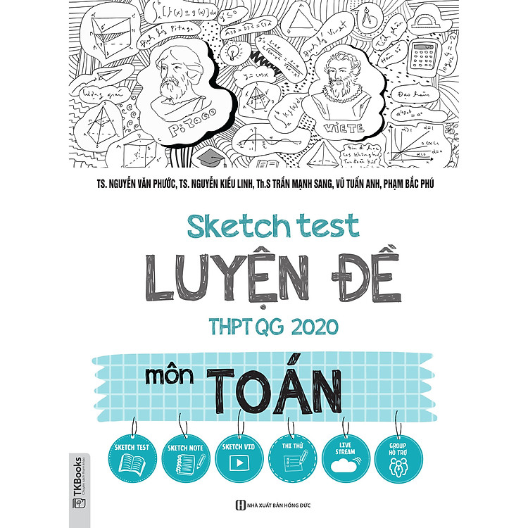 Sách SKETCH TEST LUYỆN ĐỀ THPT QUỐC GIA MÔN TOÁN MH