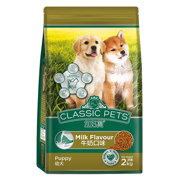 Đồ Ăn Chó Con Hương Vị Sữa Classic Pets (2Kg)