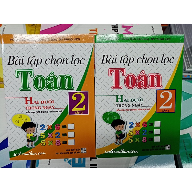 Combo Bài Tập Chọn Lọc Toán Lớp 2 (Tập 1 và Tập 2) - Hai Buổi Trong Ngày (Chương Trình Giáo Dục Phổ Thông Mới)