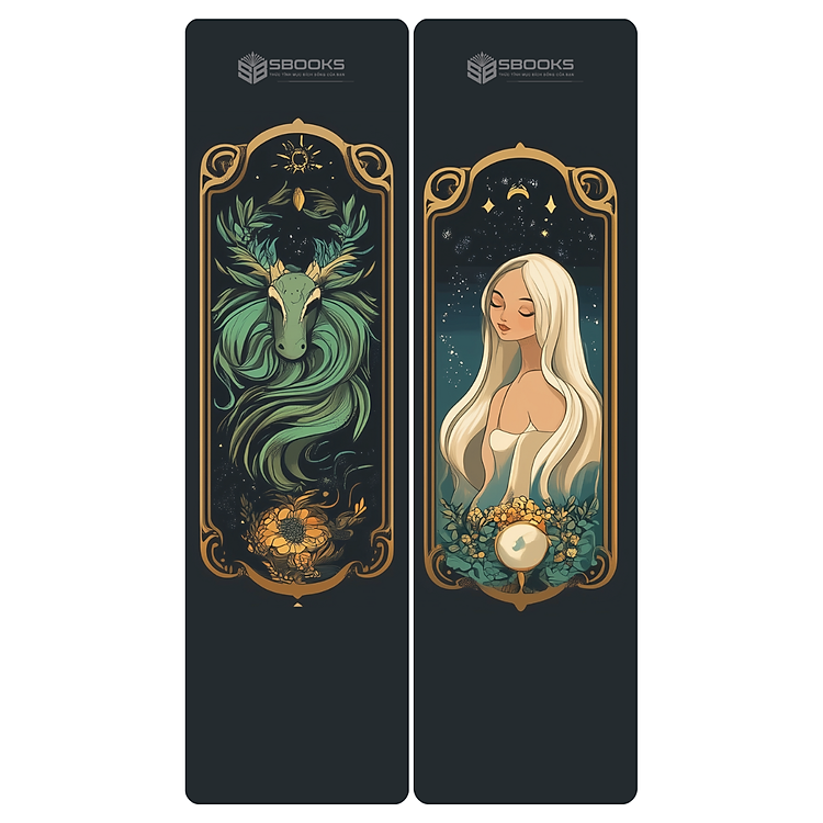 Bookmark Kẹp Sách Hoạ Tiết Cung Hoàng Đạo (Màu Đen) (8 cái) - Ảnh 3