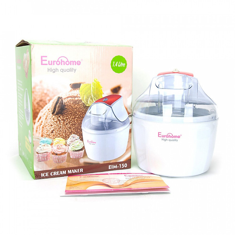 Máy Làm Kem Tươi Gia Đình Eurohome EIM-150 - Đỏ